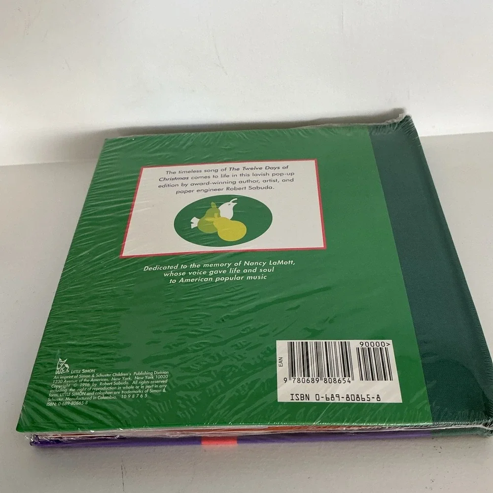 The 12 Days of Christmas Pop-Up Book Robert Sabuda Hardcover Vintage Sealed
